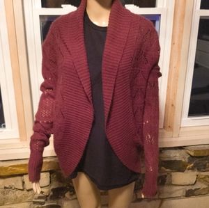 Lauren Conrad Maroon Cardigan